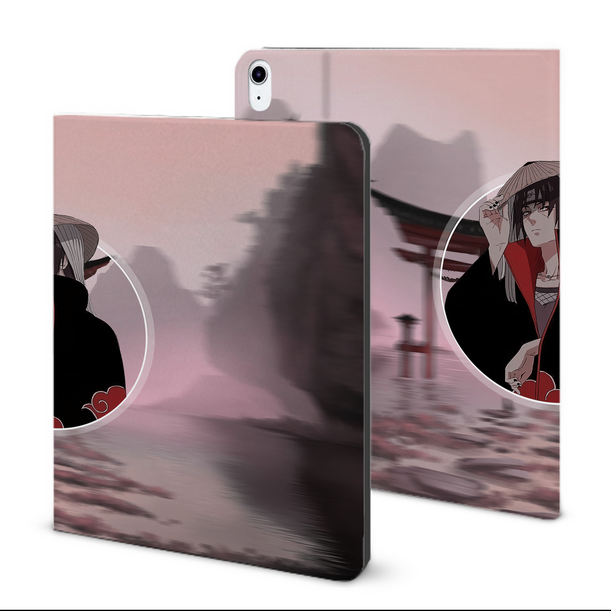 （画像用） NARUTO -ナルト- NARUTO -ナルト- 疾風伝 IPad ケース ブック型 PUレザー TPU 耐衝撃 軽量 薄型 ペン収納なし 全面保護 IPad 各モデル対応